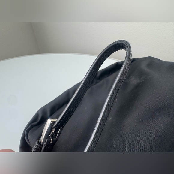 Prada Black Nylon & Saffiano Leather Wristlet - Picture 12 of 14